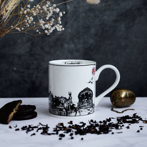 Edinburgh City Landmarks Themed China Mug