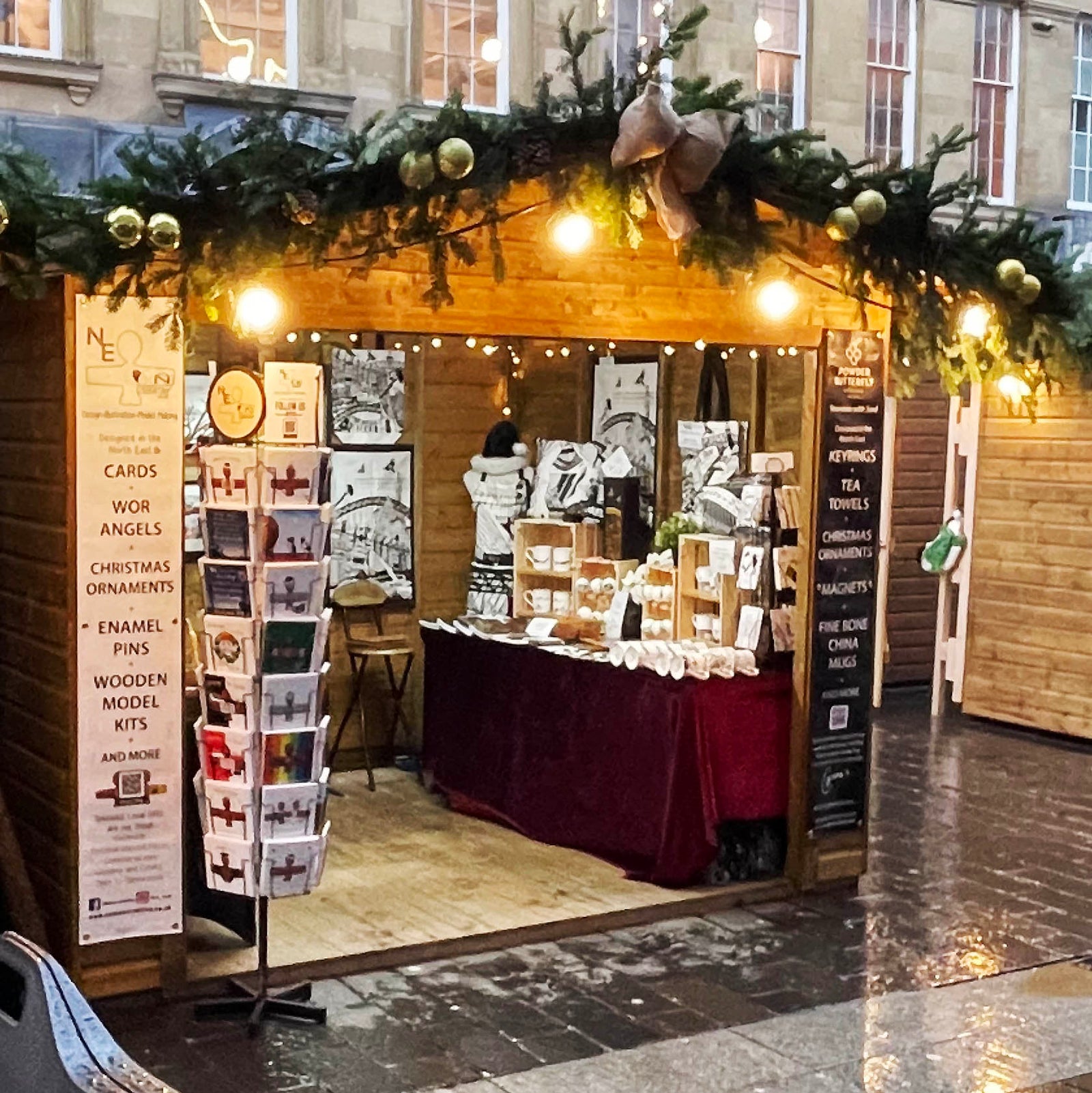 Powder Butterfly Cabin at Newcastle Christmas Market