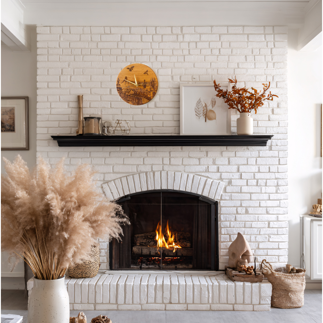 Handcrafted Solid Oak Laser engraved Newcastle Clock