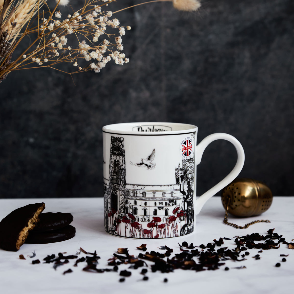 Durham City Landmarks Themed China Mug