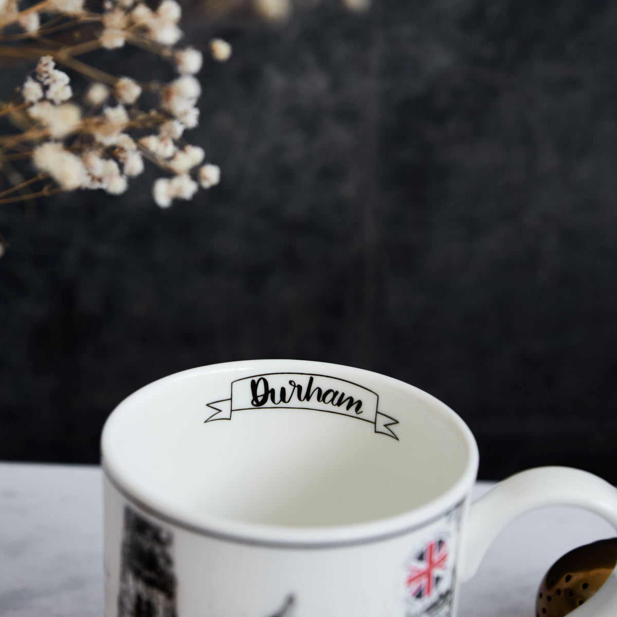 Durham City Landmarks Themed China Mug