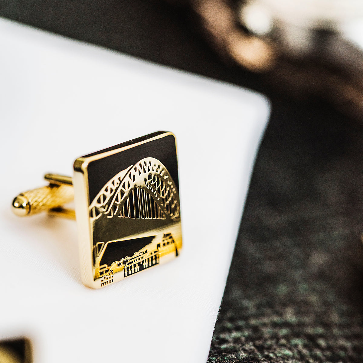 Newcastle Tyne Bridge Themed Cufflinks