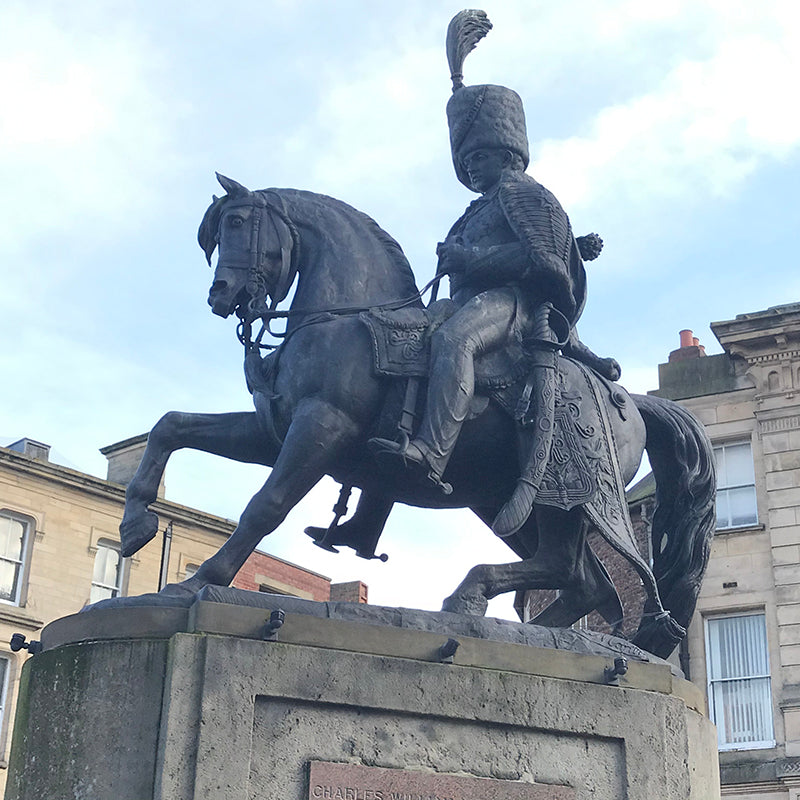 Statue of Charles William Vane Stewart, located in Durham Market Place. 