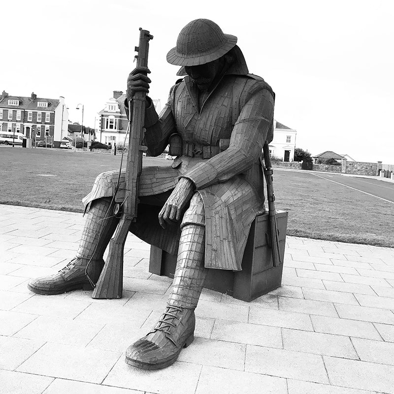 "Tommy", also known as "Eleven-O-One", a famous sculpture located in Seaham, County Durham.