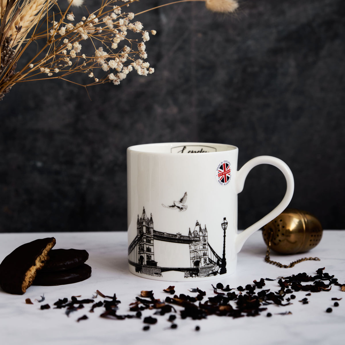 London City Landmarks Themed China Mug
