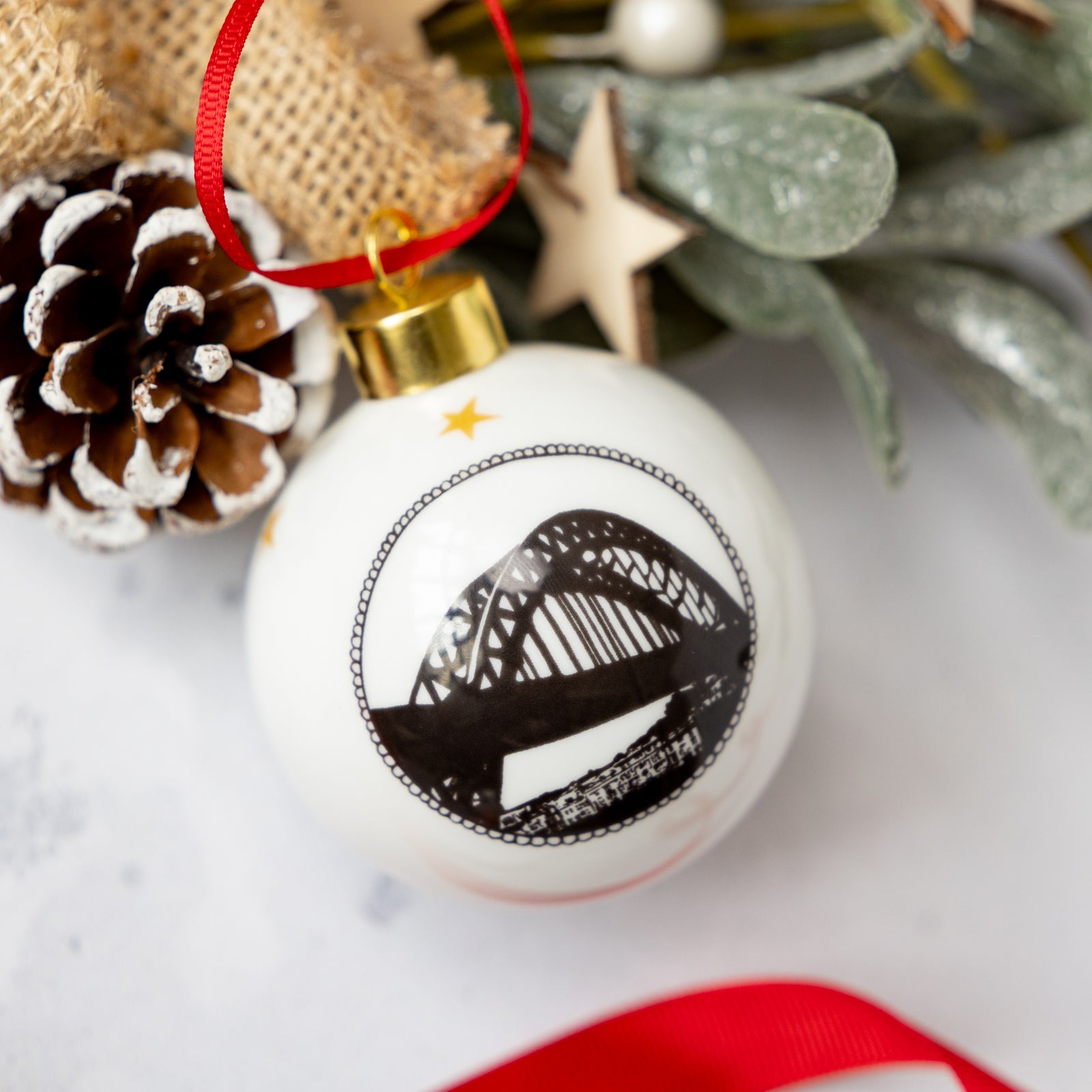 Newcastle Tyne Bridge Themed Ornament