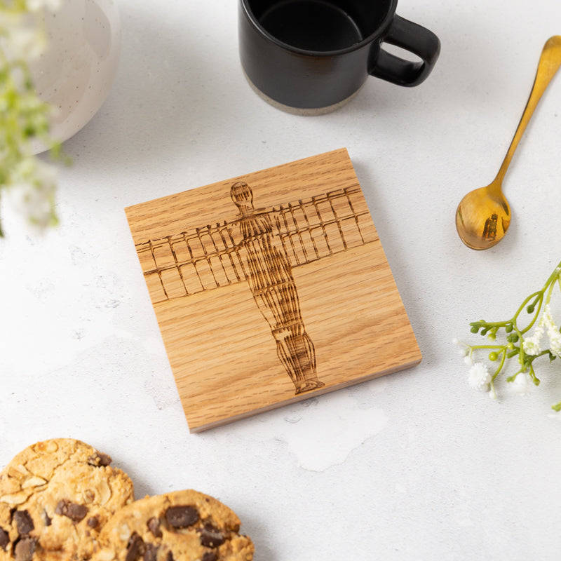 Oak wood Angel Coaster