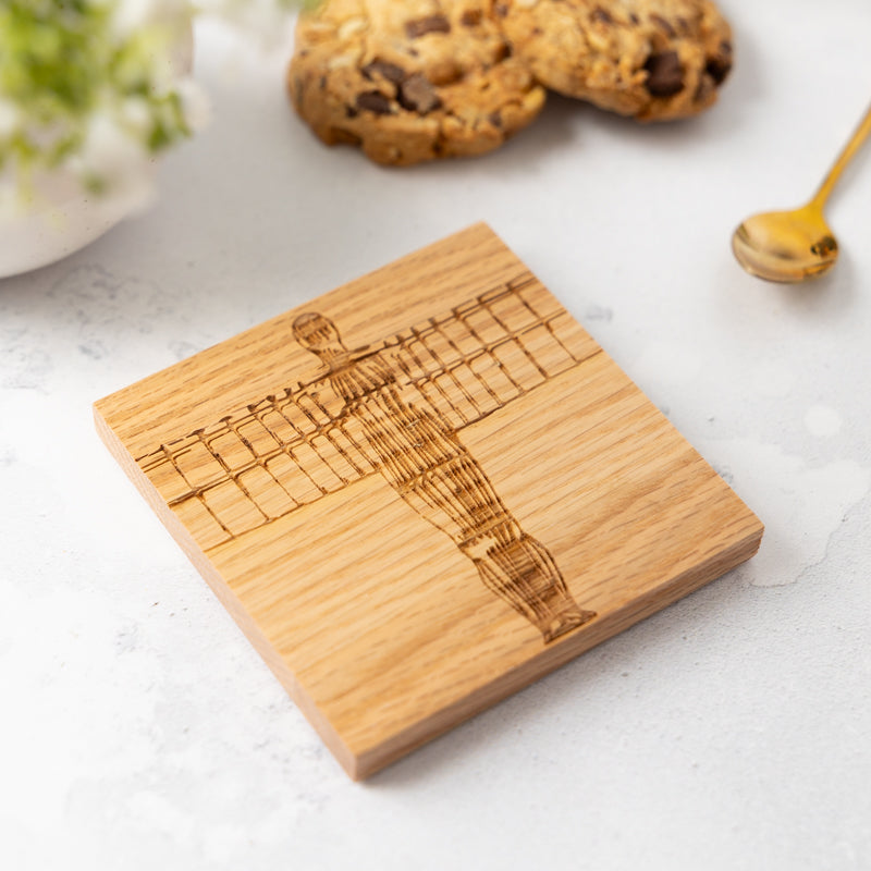 Oak wood Angel Coaster