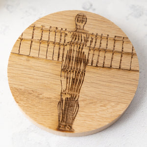 Oak wood Angel Coaster