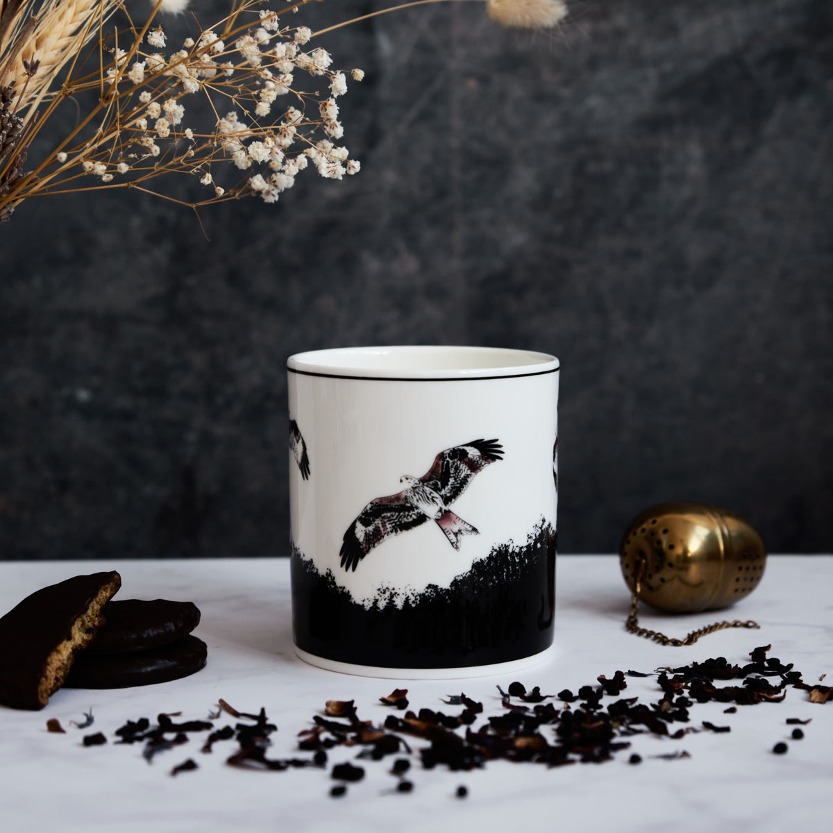 Red Kite Themed North East Heritage China Mug