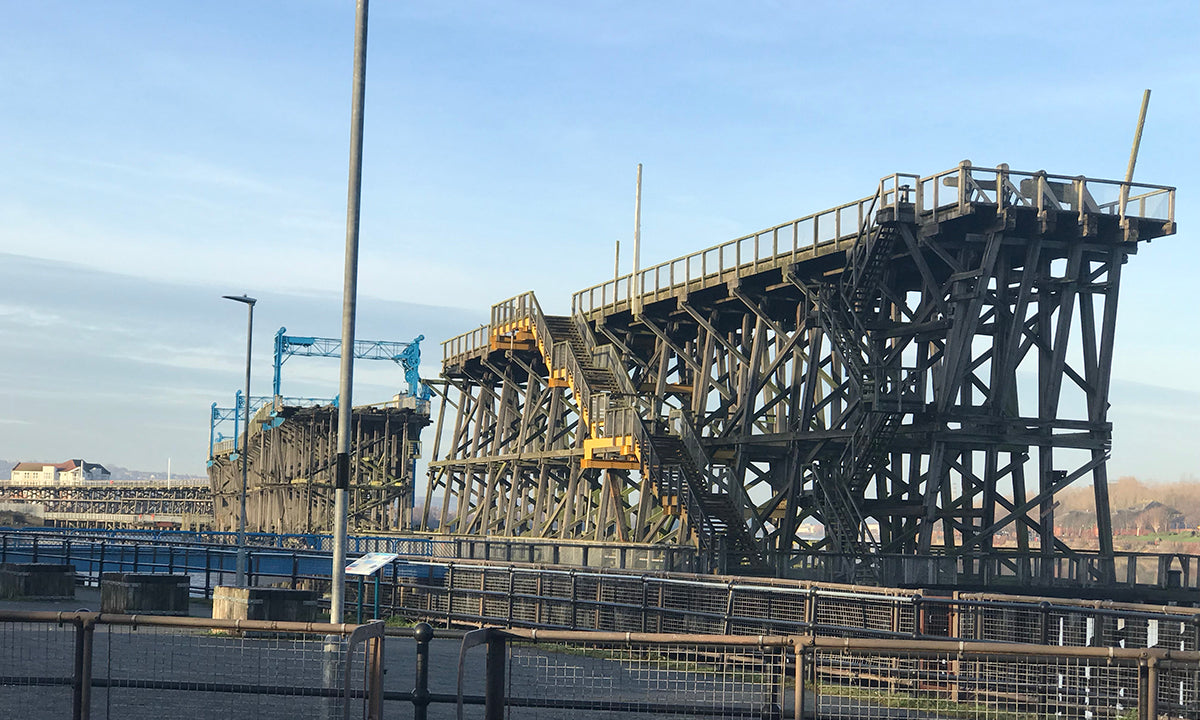 Dunston Staiths, pictured in the daytime.