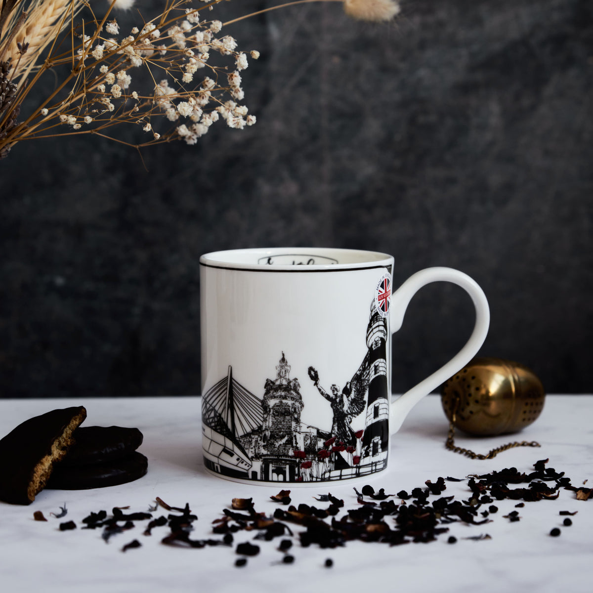 Sunderland City Landmarks Themed Mug
