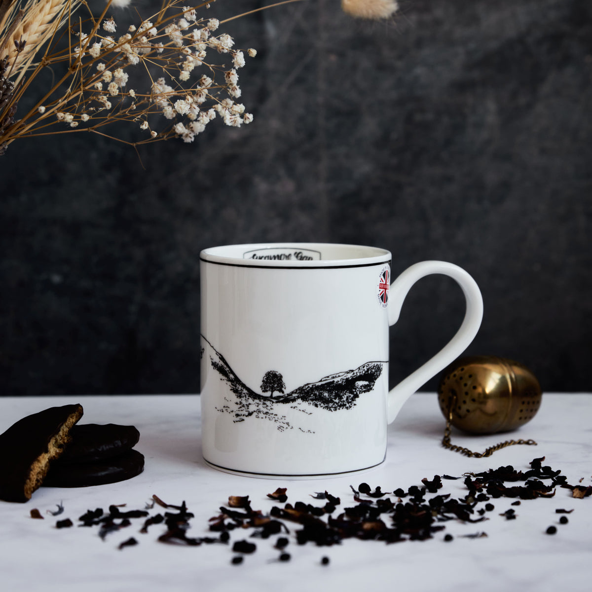 Sycamore Gap Themed Poppies Mug