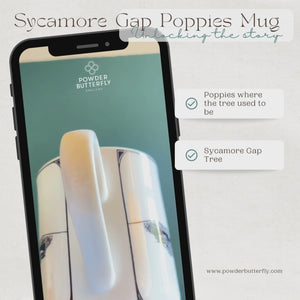 Sycamore Gap Themed Poppies Mug