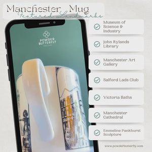 Manchester Landmarks Themed Mug