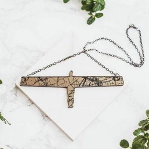 PowderButterfly Bronze Metallic - Angel of the North necklace