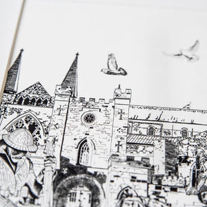 Durham Cathedral Print  - PowderButterfly Durham Print