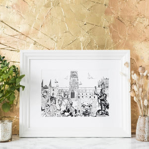 Durham Cathedral Print - PowderButterfly Framed Durham Print