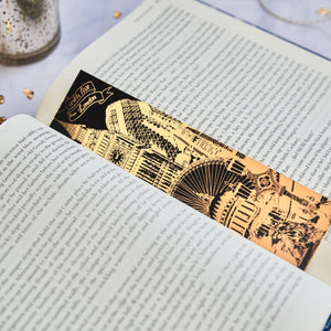 PowderButterfly Stationery London Gold Foil Bookmark