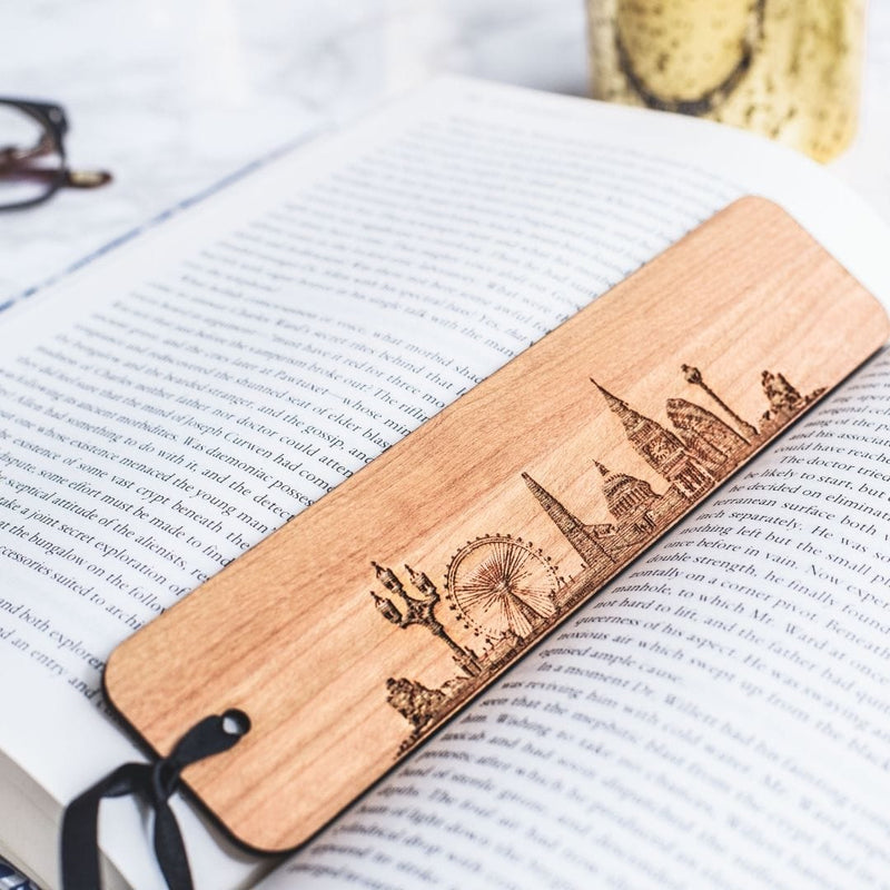 London Landmarks wood bookmark | Handcrafted | Powder Butterfly