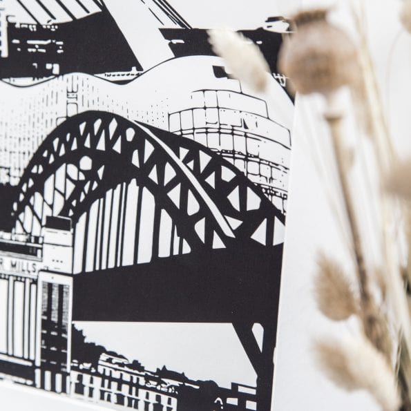 PowderButterfly Framed Newcastle Print