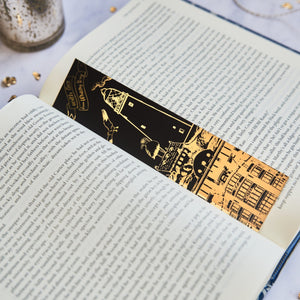 PowderButterfly Whitley Bay Gold Foil Bookmark