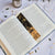 PowderButterfly Whitley Bay Gold Foil Bookmark