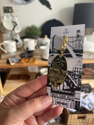 PowderButterfly Newcastle Landmarks Keyring