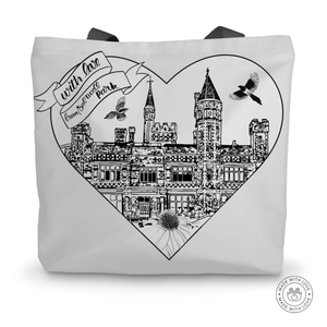 Prodigi Homeware 14"x18.5" Saltwell Park Canvas Tote Bag