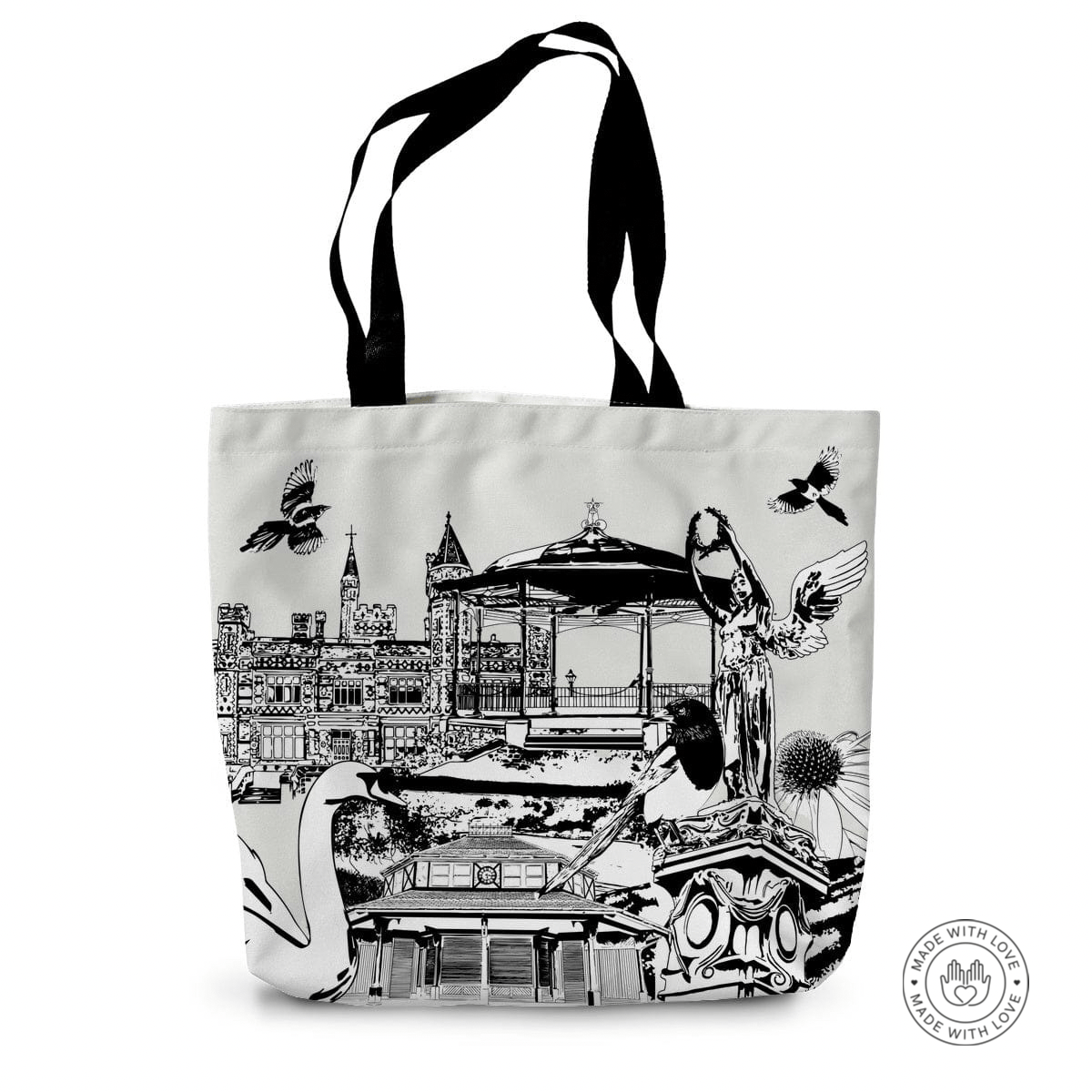 Prodigi Homeware 14"x18.5" Saltwell Park Canvas Tote Bag